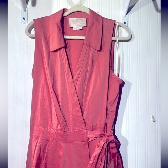 Gal Meets Glam Heather Dress in Rosemist Pink Sz 18 - Picture 4 of 10